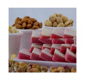 Kaju Strawberry Barfi - Sampradaya Sweets