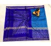 Pochampally ikkat pure silk blue and royal blue color combination saree