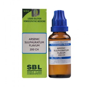 SBL Arsenic Sulphuratum Flavum Dilution 200 CH